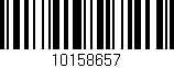 Código de barras (EAN, GTIN, SKU, ISBN): '10158657'