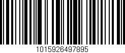 Código de barras (EAN, GTIN, SKU, ISBN): '1015926497895'