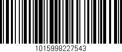 Código de barras (EAN, GTIN, SKU, ISBN): '1015998227543'