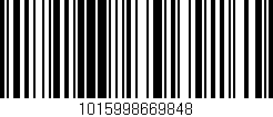 Código de barras (EAN, GTIN, SKU, ISBN): '1015998669848'