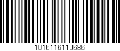 Código de barras (EAN, GTIN, SKU, ISBN): '1016116110686'