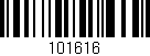 Código de barras (EAN, GTIN, SKU, ISBN): '101616'
