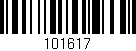Código de barras (EAN, GTIN, SKU, ISBN): '101617'