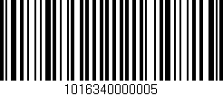 Código de barras (EAN, GTIN, SKU, ISBN): '1016340000005'