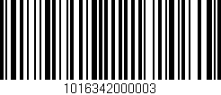 Código de barras (EAN, GTIN, SKU, ISBN): '1016342000003'