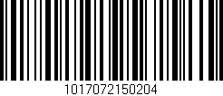 Código de barras (EAN, GTIN, SKU, ISBN): '1017072150204'
