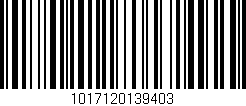 Código de barras (EAN, GTIN, SKU, ISBN): '1017120139403'