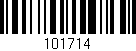 Código de barras (EAN, GTIN, SKU, ISBN): '101714'