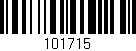Código de barras (EAN, GTIN, SKU, ISBN): '101715'