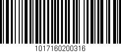 Código de barras (EAN, GTIN, SKU, ISBN): '1017160200316'