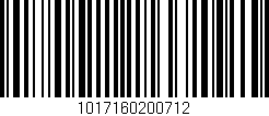 Código de barras (EAN, GTIN, SKU, ISBN): '1017160200712'