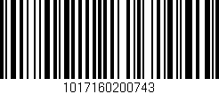 Código de barras (EAN, GTIN, SKU, ISBN): '1017160200743'