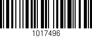 Código de barras (EAN, GTIN, SKU, ISBN): '1017496'