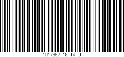Código de barras (EAN, GTIN, SKU, ISBN): '1017657_18_14_U'