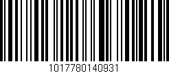 Código de barras (EAN, GTIN, SKU, ISBN): '1017780140931'