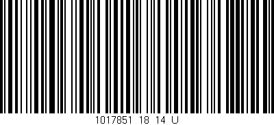 Código de barras (EAN, GTIN, SKU, ISBN): '1017851_18_14_U'