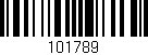 Código de barras (EAN, GTIN, SKU, ISBN): '101789'