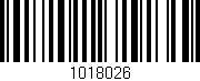 Código de barras (EAN, GTIN, SKU, ISBN): '1018026'