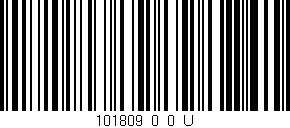 Código de barras (EAN, GTIN, SKU, ISBN): '101809_0_0_U'