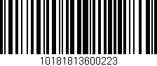 Código de barras (EAN, GTIN, SKU, ISBN): '10181813600223'
