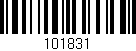 Código de barras (EAN, GTIN, SKU, ISBN): '101831'