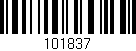 Código de barras (EAN, GTIN, SKU, ISBN): '101837'