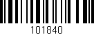 Código de barras (EAN, GTIN, SKU, ISBN): '101840'