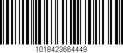 Código de barras (EAN, GTIN, SKU, ISBN): '1018423664449'