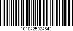 Código de barras (EAN, GTIN, SKU, ISBN): '1018425824643'