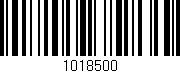 Código de barras (EAN, GTIN, SKU, ISBN): '1018500'