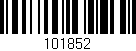 Código de barras (EAN, GTIN, SKU, ISBN): '101852'