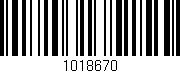 Código de barras (EAN, GTIN, SKU, ISBN): '1018670'