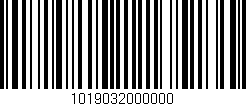 Código de barras (EAN, GTIN, SKU, ISBN): '1019032000000'
