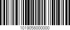 Código de barras (EAN, GTIN, SKU, ISBN): '1019056000000'