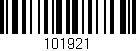 Código de barras (EAN, GTIN, SKU, ISBN): '101921'