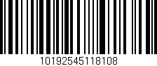 Código de barras (EAN, GTIN, SKU, ISBN): '10192545118108'