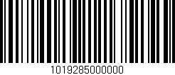 Código de barras (EAN, GTIN, SKU, ISBN): '1019285000000'