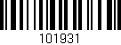 Código de barras (EAN, GTIN, SKU, ISBN): '101931'