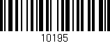 Código de barras (EAN, GTIN, SKU, ISBN): '10195'