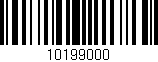 Código de barras (EAN, GTIN, SKU, ISBN): '10199000'