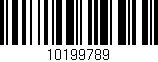 Código de barras (EAN, GTIN, SKU, ISBN): '10199789'