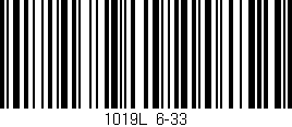 Código de barras (EAN, GTIN, SKU, ISBN): '1019L/6-33'