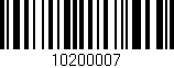 Código de barras (EAN, GTIN, SKU, ISBN): '10200007'