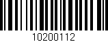 Código de barras (EAN, GTIN, SKU, ISBN): '10200112'