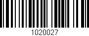 Código de barras (EAN, GTIN, SKU, ISBN): '1020027'