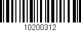 Código de barras (EAN, GTIN, SKU, ISBN): '10200312'