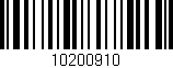 Código de barras (EAN, GTIN, SKU, ISBN): '10200910'