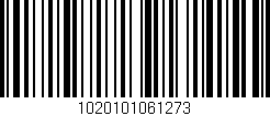 Código de barras (EAN, GTIN, SKU, ISBN): '1020101061273'