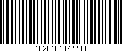 Código de barras (EAN, GTIN, SKU, ISBN): '1020101072200'
