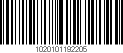 Código de barras (EAN, GTIN, SKU, ISBN): '1020101192205'